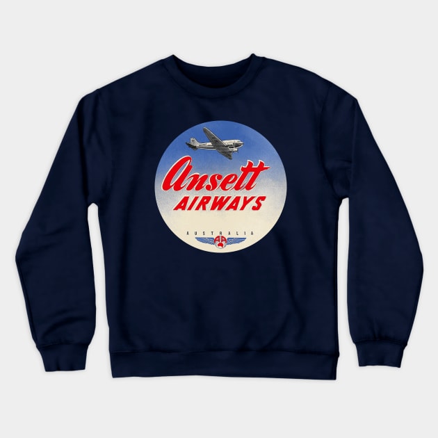 Ansett Airways 2 Crewneck Sweatshirt by Midcenturydave